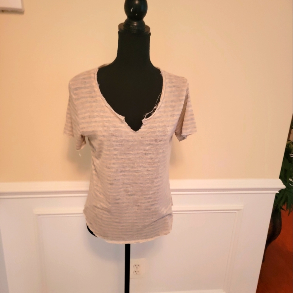 Project Soul T Distressed Ripped Top - Picture 1 of 4